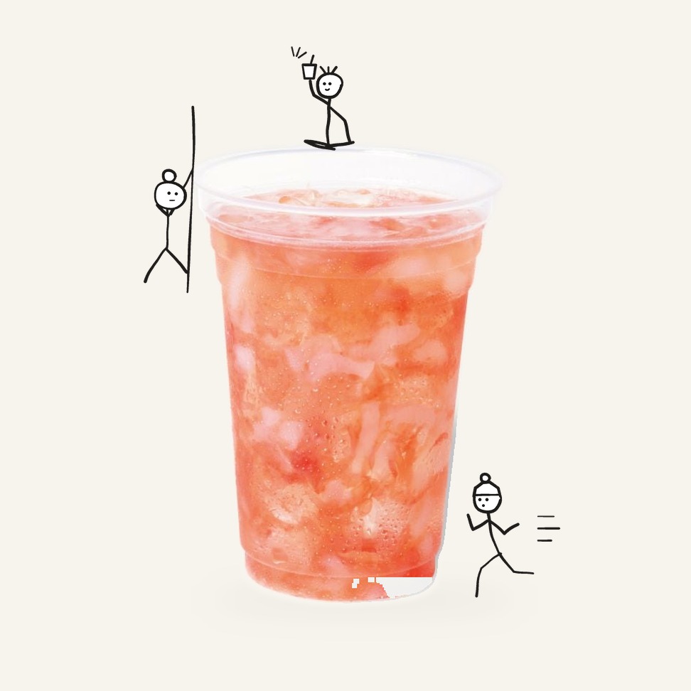 Frozen Fruit Sauce Grapefruit & Nata de Coco 130g