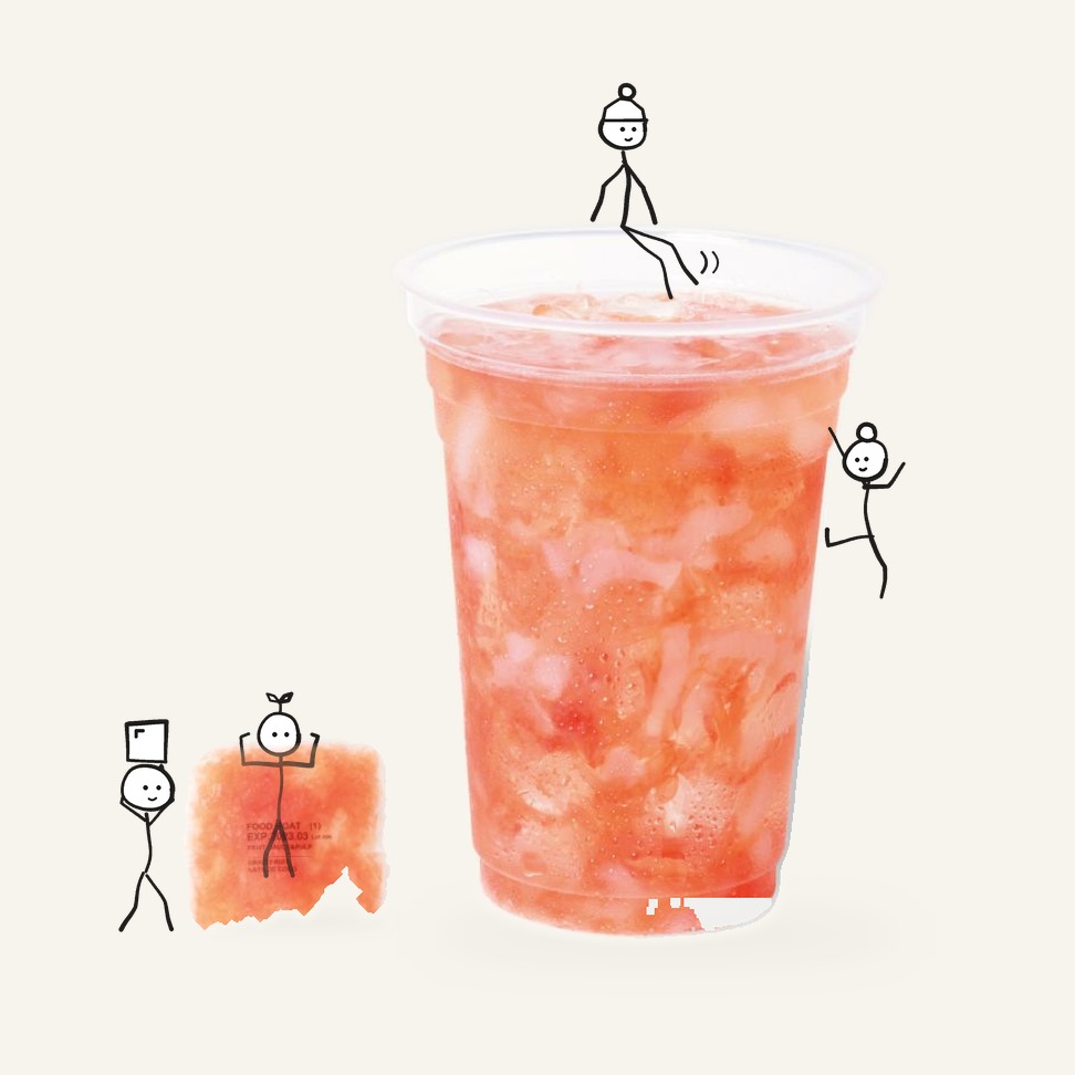 Frozen Fruit Sauce Grapefruit & Nata de Coco 90g
